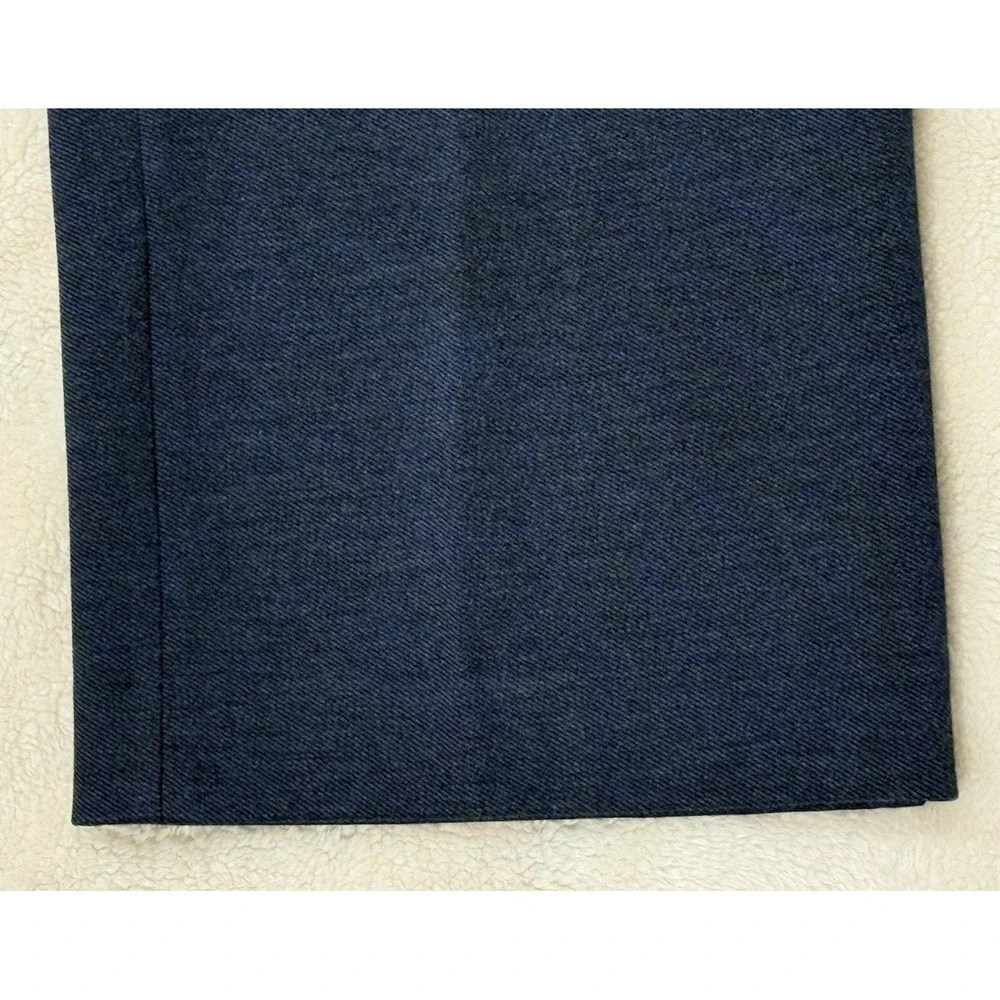 NWT Talbots Women's MONTAUK Pants Sz 22W Blue High Waist Ankle Flare Leg Pull-On